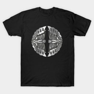 Otani Clan Kamon Silver Chrome T-Shirt